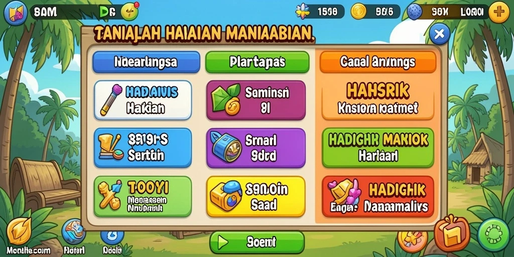 Tampilan grafis yang sangat berwarna dan detail.