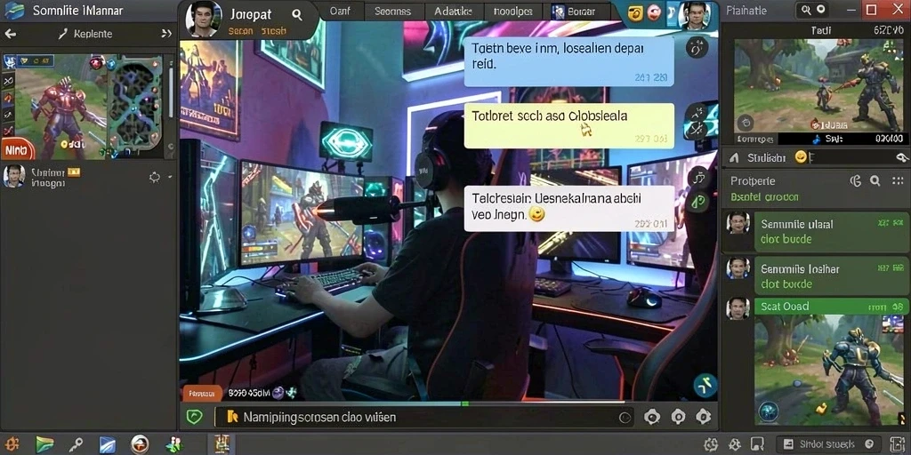 Gambar dari antarmuka utama GADUNSLOT yang penuh warna.