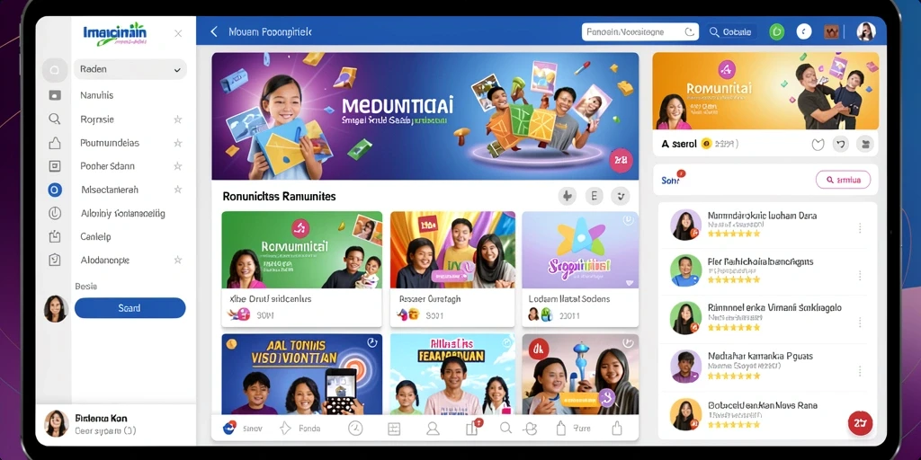 Tampilan awal aplikasi GEBYAR4D yang menarik.