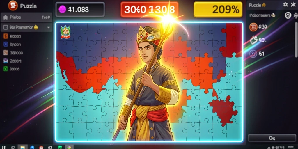 Tampilan awal RPWIN1 yang menarik dan penuh warna.