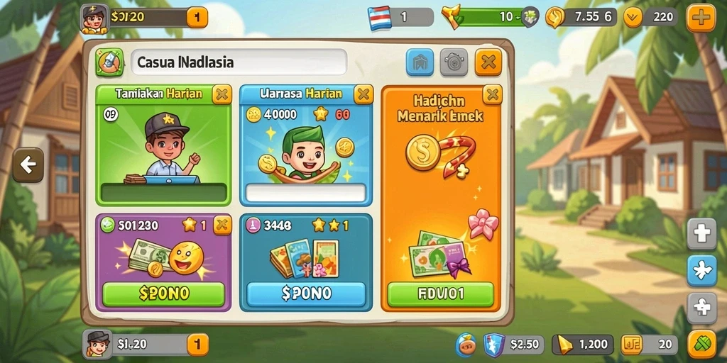 Screenshot menampilkan gameplay seru dari WAJAN4D.
